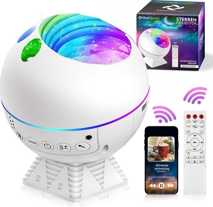 2dekans | MostEssential Premium Sterren Projector -, Kinderen en Baby's, Kinderkamer | Complete kinderkamers, Ophalen of Verzenden
