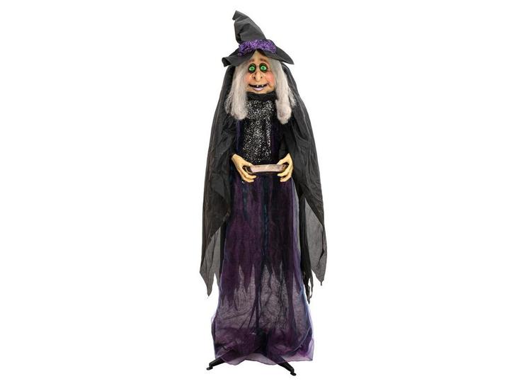 EUROPALMS Halloween Decoratie Heks Marie, Geanimeerd, 180cm, Muziek en Instrumenten, Microfoons