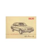 1984 ALFA ROMEO 90 INSTRUCTIEBOEKJE ITALIAANS, Ophalen of Verzenden