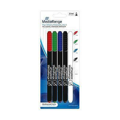MediaRange CD/DVD/BD Marker 4 stuks + Eraser, Computers en Software, Beschrijfbare discs, Verzenden