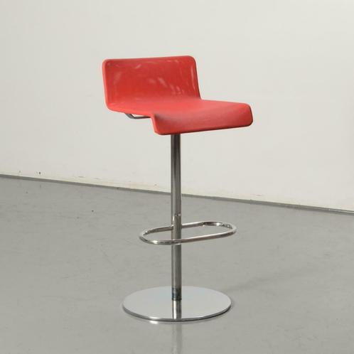Frontseat barkruk, rood / mesh, draaibaar onderstel, Huis en Inrichting, Barkrukken, Gebruikt, Ophalen of Verzenden