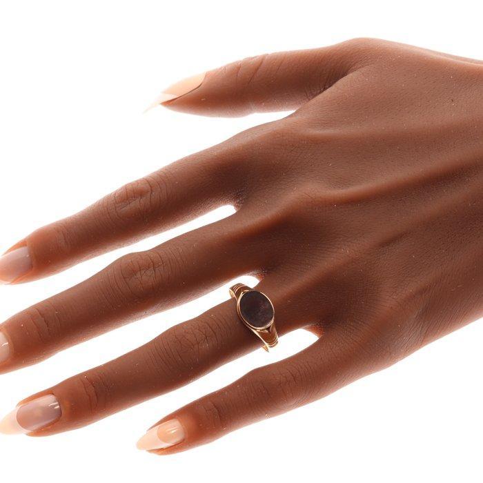 Zonder Minimumprijs - Ring - 8 karaat Roségoud - Carnelian,, Handtassen en Accessoires, Ringen