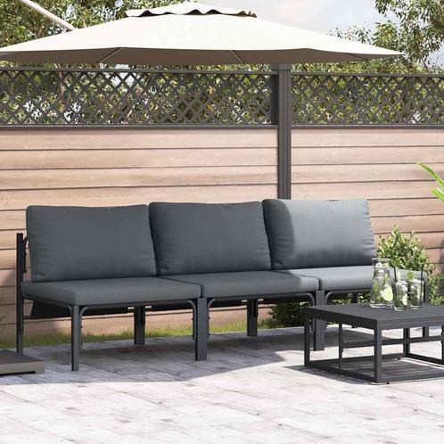 vidaXL Buiten Meubilair met kussen met kussen 3 pcs, Tuin en Terras, Tuinsets en Loungesets, Nieuw, Verzenden