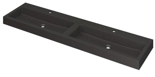 INK Wastafel Momento Quartz dubbel met 2 kraangaten 180 cm x, Doe-het-zelf en Bouw, Sanitair, Overige typen, Nieuw, Ophalen of Verzenden