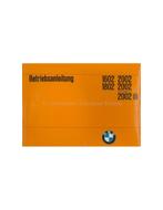 1972 BMW 1602 1802 2002 INSTRUCTIEBOEKJE DUITS, Ophalen of Verzenden
