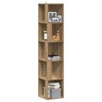 vidaXL Hoekkast 33x33x165 cm bewerkt hout artisanaal, Huis en Inrichting, Verzenden, Nieuw