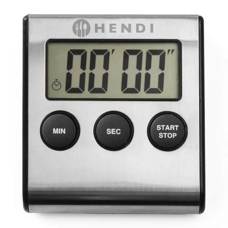 Kookwekker | Digitaal |  100 min. | 65x70x17(h)mm HENDI, Articles professionnels, Horeca | Équipement de cuisine, Envoi