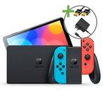 Nintendo Switch Console OLED Starter Pack - Red/Blue, Verzenden