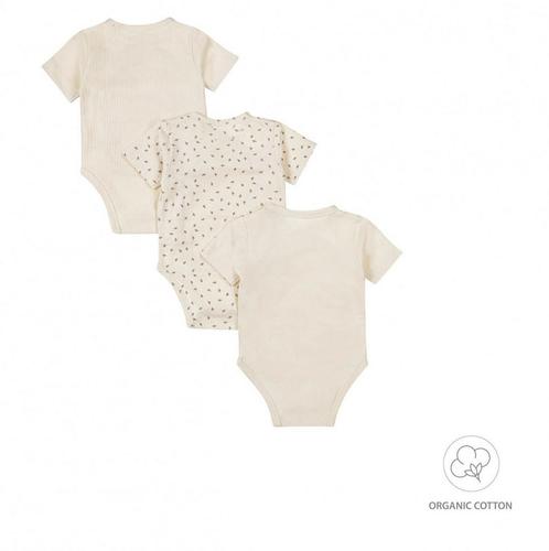 Dirkje - Unisex Rompers 3-pack organic cotton Offwhite, Enfants & Bébés, Vêtements de bébé | Autre, Enlèvement ou Envoi