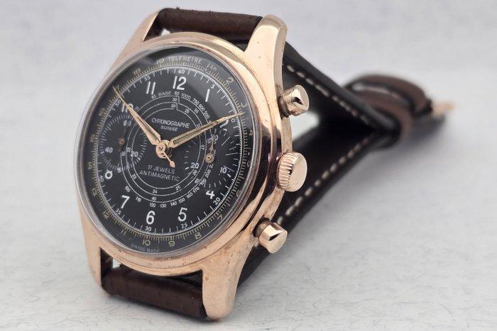 Chronographe Suisse - Cal. Landeron 248 - Zonder, Handtassen en Accessoires, Horloges | Heren