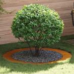 vidaXL Platte boomring Bruin Ø90 / 120 cm Cortenstaal, Tuin en Terras, Bloempotten, Verzenden, Nieuw