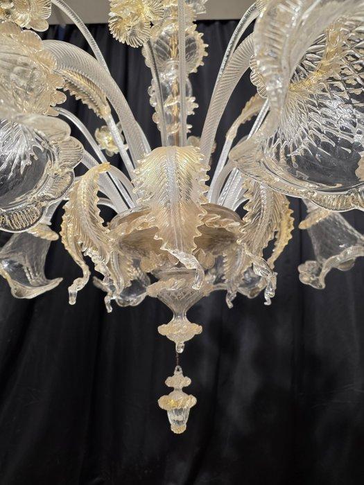 Kroonluchter - Verwelkt - Muranoglas - 8 lampen, Antiquités & Art, Antiquités | Éclairage