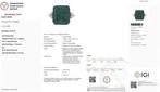 Ring Platina - 11.54ct. tw. Smaragd - Diamant, Nieuw