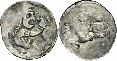 1205-1235 András Ii Andreas Ungarn Obol Panther Mann Dopp.., Postzegels en Munten, Munten | Europa | Niet-Euromunten, België, Verzenden