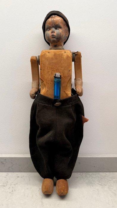 geen - Poupée houten pop - Pays-Bas, Antiek en Kunst, Antiek | Speelgoed