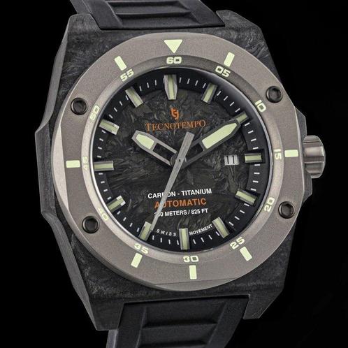 Tecnotempo - Forged Carbon & Titanium 250M - Swiss Movt -, Bijoux, Sacs & Beauté, Montres | Hommes