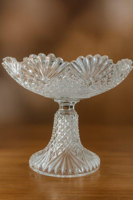 Val Saint Lambert - Tafelmiddenstuk (2) - Kristal - cristal, Antiek en Kunst, Antiek | Glaswerk en Kristal