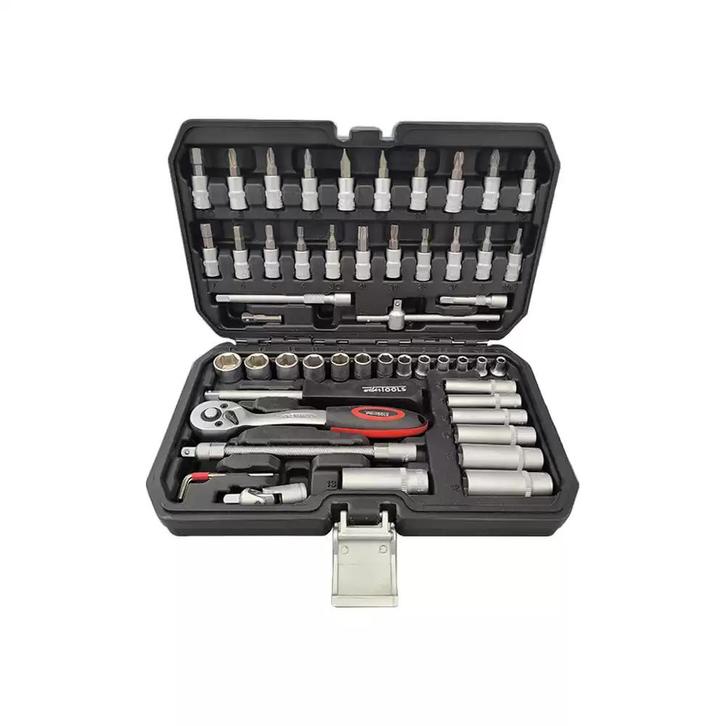 WEBER TOOLS 1/4 Doppenset gereedschapkoffer 53 delig, Doe-het-zelf en Bouw, Gereedschap | Handgereedschap, Nieuw, Ophalen of Verzenden