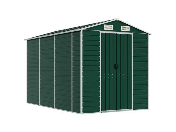 Veiling - VidaXL metalen tuinschuur groen 300x191x198cm, Tuin en Terras, Tuinhuizen