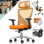 Ergonomische Bureaustoel - Gamestoel - Office Chair - Oranje, Verzenden, Nieuw