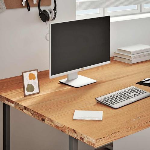 vidaXL Bureaublad rechthoekig 280x120x4cm massief eikenhout, Huis en Inrichting, Bureaus, Nieuw, Verzenden