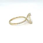 Bague - 14 carats Or jaune - 3.02ct. tw. Diamant (Cultivé en