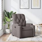 vidaXL Fauteuil inclinable Taupe Tissu, Maison & Meubles, Verzenden, Neuf