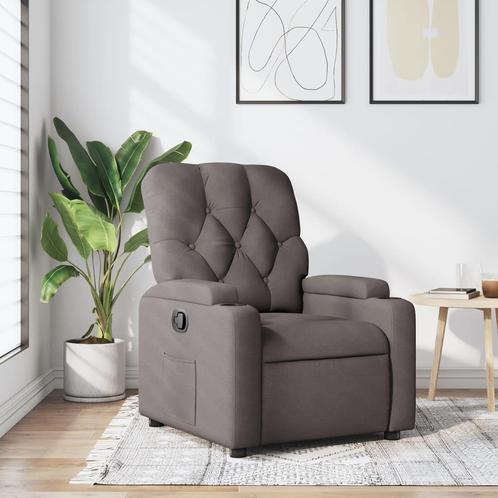 vidaXL Fauteuil inclinable Taupe Tissu, Maison & Meubles, Fauteuils, Neuf, Envoi