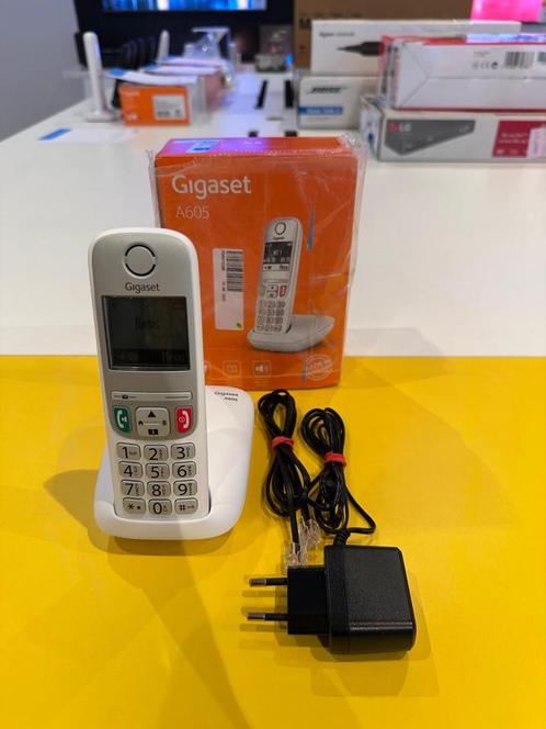 Gigaset | Draadloze telefoon A605 - Wit+ 2 jaar garantie, Telecommunicatie, Vaste telefoons | Handsets en Draadloos, 1 handset