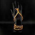 Authentiek Baltisch barnsteen ketting – Gladde ovale, Antiek en Kunst