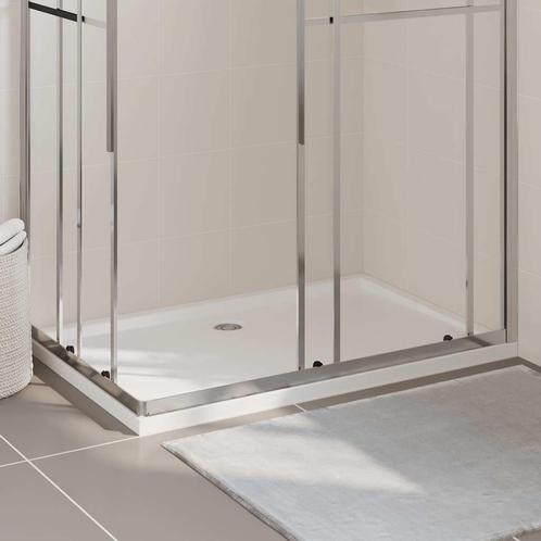 vidaXL Douchebak rechthoekig 80x120 cm ABS wit, Doe-het-zelf en Bouw, Sanitair, Nieuw, Verzenden
