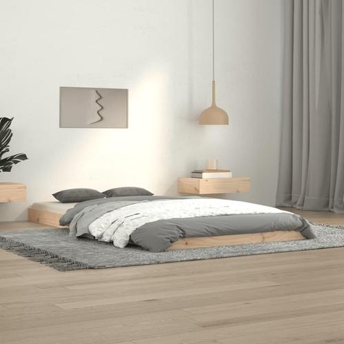 vidaXL Cadre de lit 100x200 cm bois de pin massif, Maison & Meubles, Chambre à coucher | Lits, Neuf, Envoi