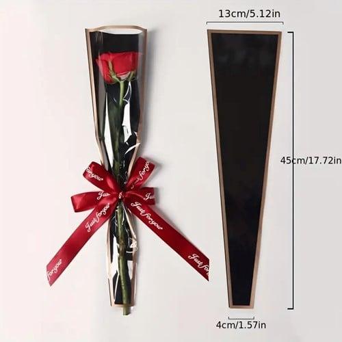 Hoes enkele bloem Zwart met gouden streepje ca. 20 stuks, Huis en Inrichting, Woonaccessoires | Kunstplanten en Kunstbloemen, Nieuw