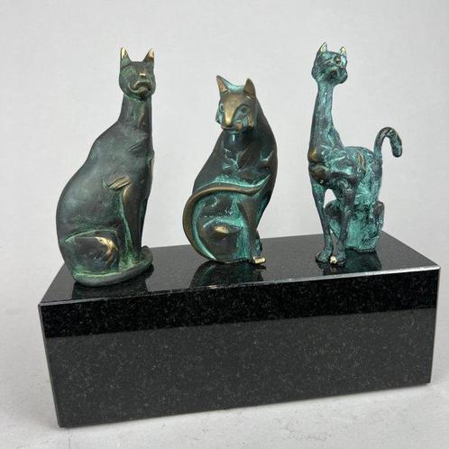 Robert Dyrcz - 3 cats - bronze (5kg), Antiek en Kunst, Kunst | Schilderijen | Modern