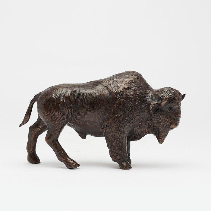 sculptuur, NO RESERVE PRICE - Sculpture of a Bronze Bison -, Antiek en Kunst, Kunst | Designobjecten