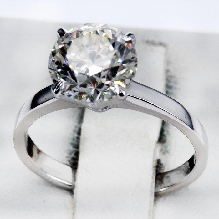 Zonder minimumprijs - Verlovingsring - 14 karaat Witgoud -, Bijoux, Sacs & Beauté, Bijoux anciens