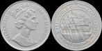 Isle of Man 1 crown 1986 Worldcup Mexico-unc koper-nikkel, Postzegels en Munten, Verzenden
