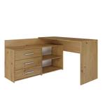 Hoekbureau eiken met ladekast (Kantoor), Verzenden, Nieuw