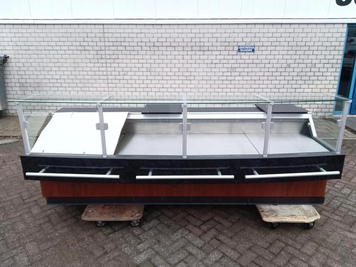 Emondt Koeltoonbank B290 x D125 x H115 cm - rechte glas, Elektronische apparatuur, Koelkasten en IJskasten