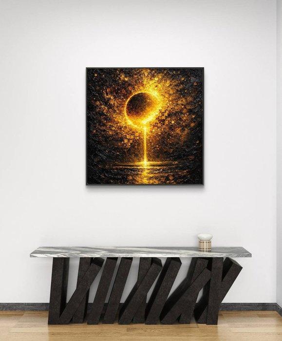 Maria Ruisi - Golden Eclipse Source, Antiek en Kunst, Kunst | Schilderijen | Modern