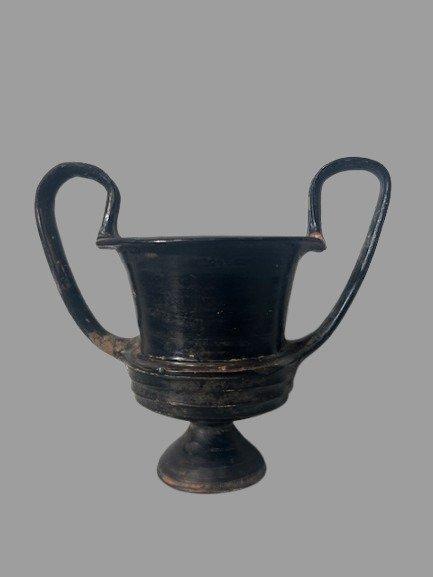 Oud-Grieks, Magna Graecia Keramiek Kantharos - 16 cm, Antiek en Kunst, Antiek | Overige Antiek