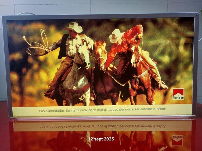 Marlboro - Enseigne publicitaire - Métal, Plastique, Néon, Antiek en Kunst, Antiek | Wandborden en Tegels