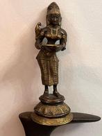 Lakshmi in brons met tweekleurige patina – Indiase, Antiquités & Art