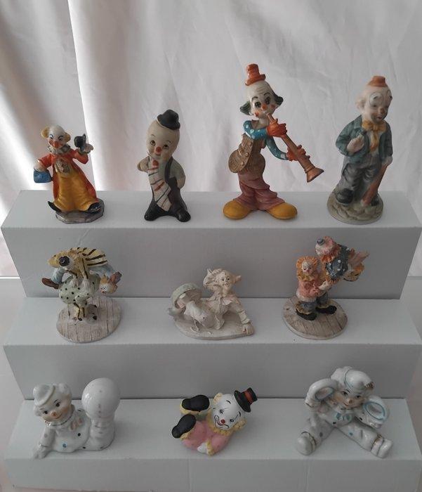 Beeldje - Clown (32) - Aardewerk, Hars, Porselein, Antiek en Kunst, Antiek | Speelgoed