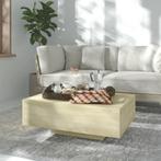 vidaXL Salontafel 85x55x31 cm bewerkt hout sonoma, Huis en Inrichting, Verzenden, Nieuw