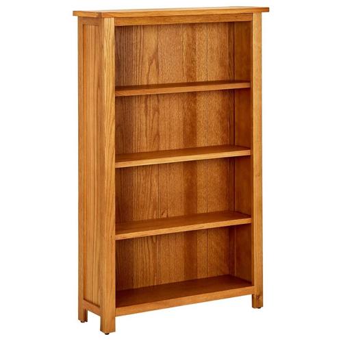 vidaXL Boekenkast met 4 schappen 70x22x110 cm massief, Huis en Inrichting, Kasten | Boekenkasten, Nieuw, Verzenden
