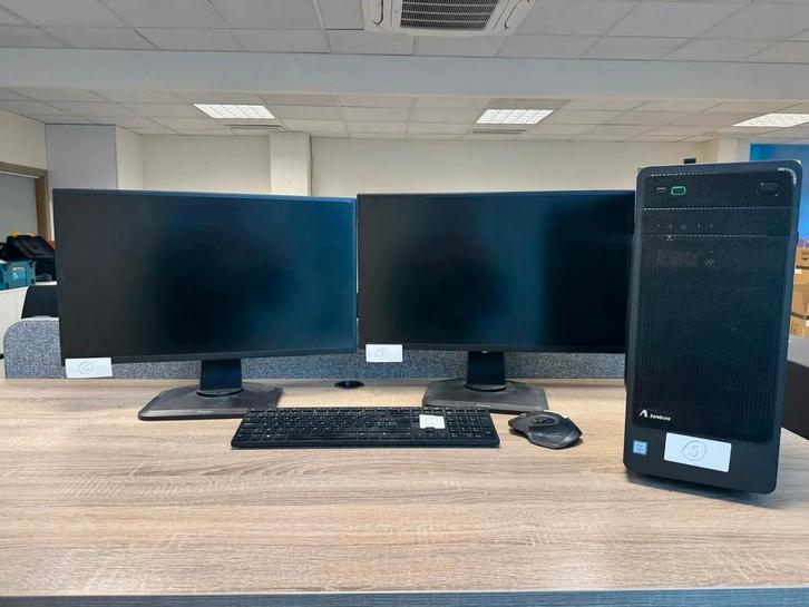 Desktop Tower PC i5 + 2x iiyama 24” Monitoren (16GB RAM,.., Computers en Software, Desktop Pc's, Nieuw, Ophalen of Verzenden