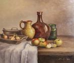Jan Schaeffer (1923-2018) - Stilleven met vazen en appels
