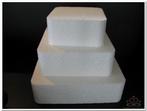Oasis StyroporTaart Vierkant Ronde Hoeken 25*25*7 cm., Nieuw