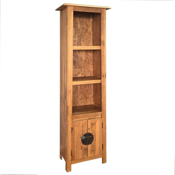 vidaXL Badkamerkast vrijstaand 48x32x170 cm massief, Huis en Inrichting, Badkamer | Badkamermeubels, Nieuw, Verzenden